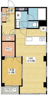 丸茂御園ビル【5階】の間取り