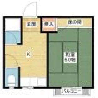 第2ヒロハウス【1階】の間取り