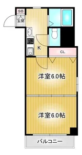 桜マンションⅡ【4階】の間取り