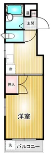 スクエア橘【2階】の間取り