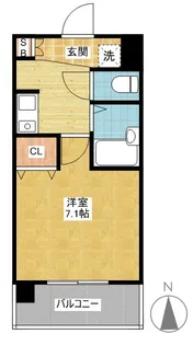 パークフラッツ金山【10階】の間取り