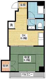 第3記念橋ビルヂング【8階】の間取り