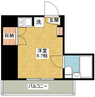 岩井橋ロイヤルハイツ【9階】の間取り