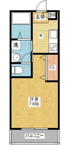 クレイビア熱田【1階】の間取り