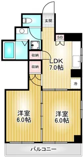 フジアーバンハイツ【8階】の間取り