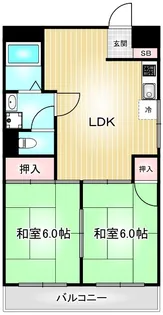 レスカール千代田【2階】の間取り