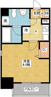 アクアヒルズ【9階】の間取り