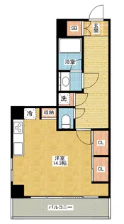 スタジオスクエア大須【10階】の間取り