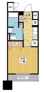 フレールコート東別院(パークアクシス東別院)【6階】の間取り