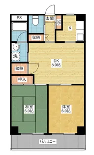 メイプル金山【4階】の間取り