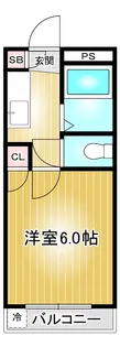富士レイホービル第二【2階】の間取り
