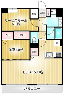 アプリーレ千代田【12階】の間取り