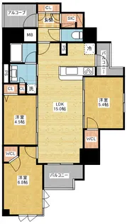 プレサンスロジェ桜通代官町【10階】の間取り