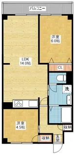 グリンハイツ【1階】の間取り