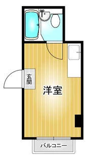 花鳥ビル【302号室】の間取り