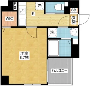 メイクス上前津Ⅱ【7階】の間取り