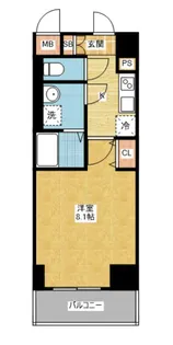 エスリード名古屋東別院【6階】の間取り
