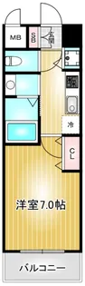 エステムコート名古屋鶴舞シエル【14階】の間取り