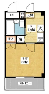 ルミエール豊国【2階】の間取り