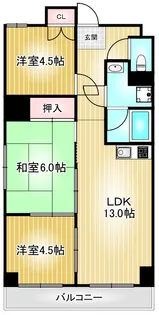 橘屋ビルAMDE【5階】の間取り