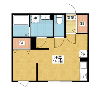 GVIVRE東別院【2階】の間取り