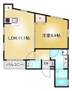 Blue Moon 名駅【2階】の間取り