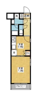 スタジオスクエア大須【4階】の間取り