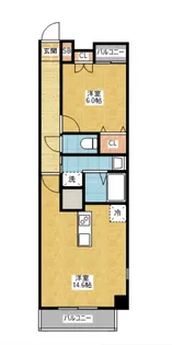 Haus ISEBERG【8階】の間取り