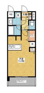 プレミアムコート大須【5階】の間取り