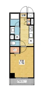 アスピラシオン尾頭橋【3階】の間取り