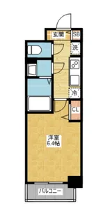 メイクス名駅南Ⅱ【11階】の間取り