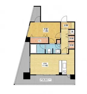 ヴァリエ東別院【5階】の間取り