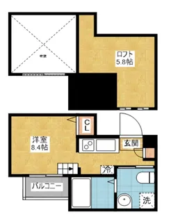 セジョリグラース【2階】の間取り