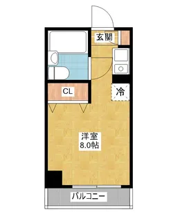 ラフィネ新栄【8階】の間取り
