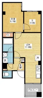アヴォワール丸の内【3階】の間取り