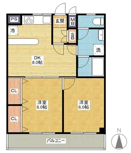 ガーデンコート新栄【9階】の間取り