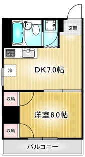 パークサイドメゾン伏見【9階】の間取り