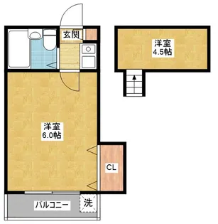 FOUR GREEN JOTO【2階】の間取り