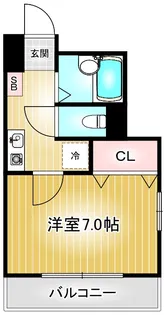 タウンコートパル【6階】の間取り