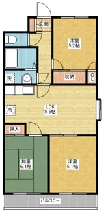メゾンドUM【5階】の間取り