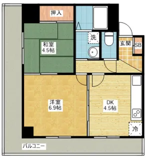 ネオハイツ大須【6階】の間取り