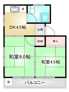 宏陽ハイツ【3階】の間取り