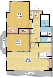 愛知県名古屋市千種区唐山町3丁目【マンション】の間取り