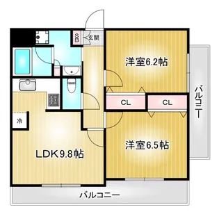 プレサンス名古屋城前【13階】の間取り