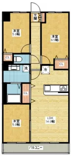ベレーサ熱田【10階】の間取り