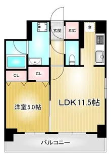 Flair丸の内【10階】の間取り
