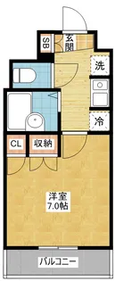 エクセルシオール金山【9階】の間取り