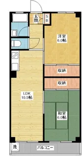白竜ビル【4階】の間取り
