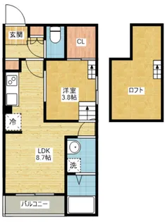Prestige【1階】の間取り