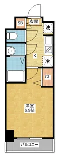 メイクスアート太閤通【9階】の間取り